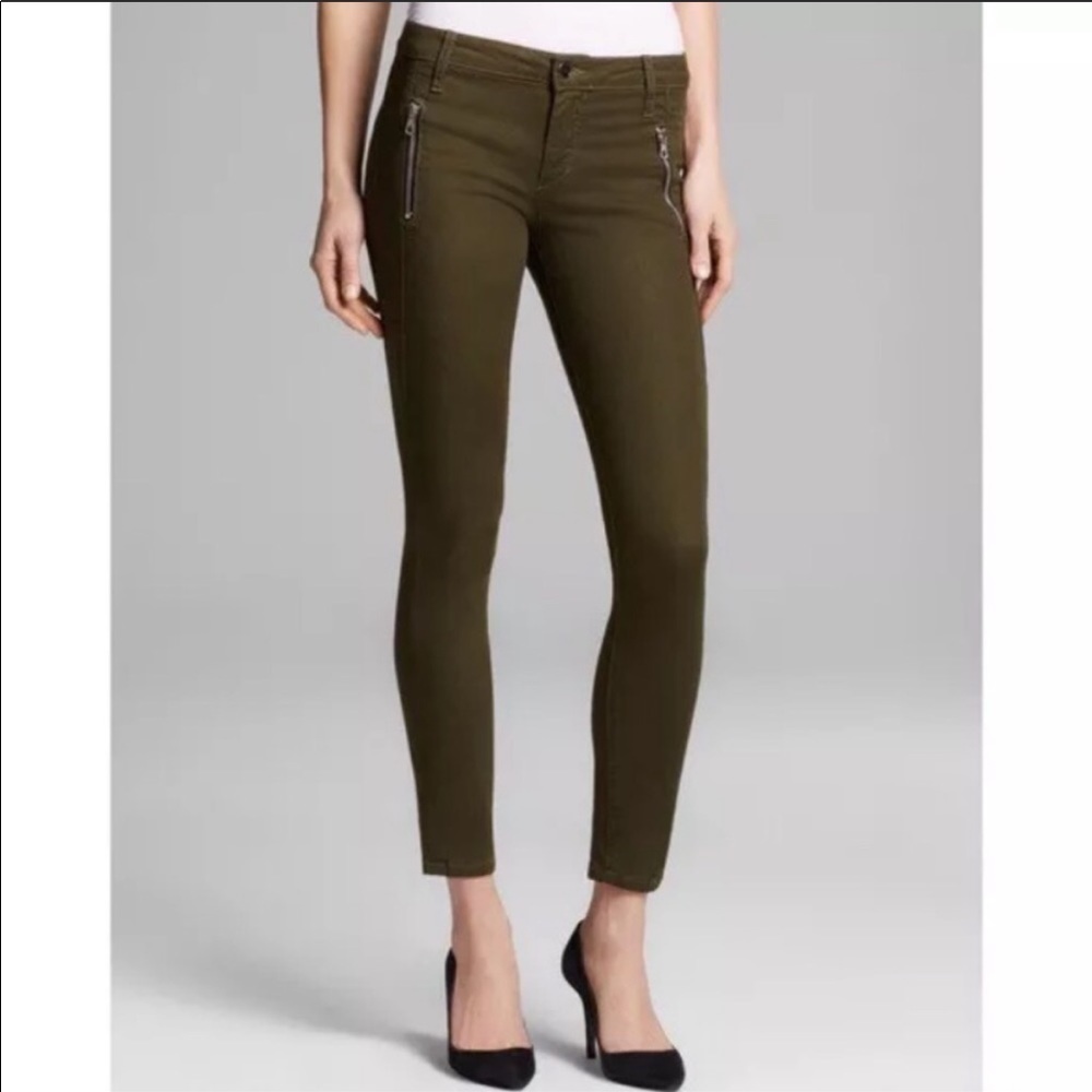 Joe's jeans Olive Green Oblique Zipper Skinny pant